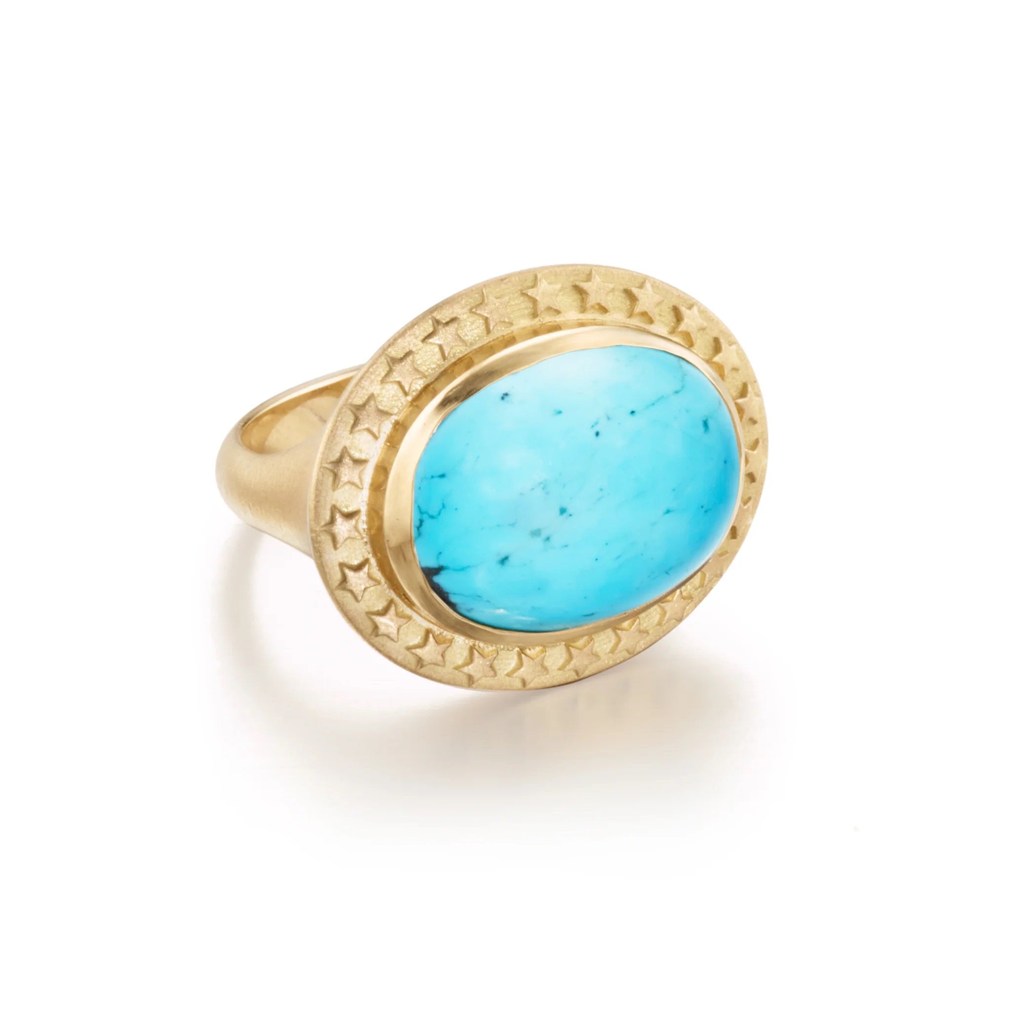 Turquoise Oval Cabochon Ring