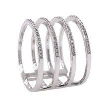 4 Band Diamond Ring