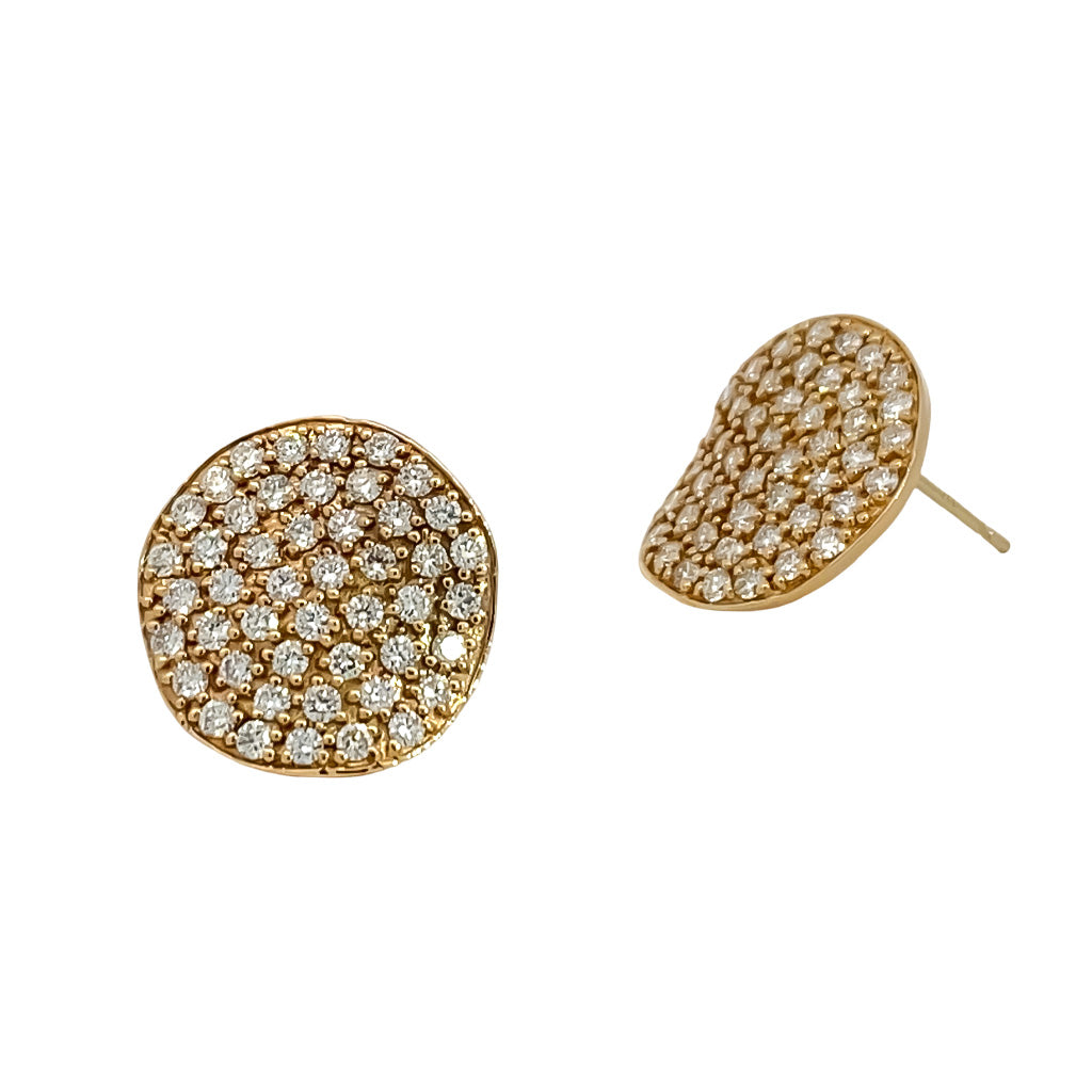 Freeform Diamond Earrings