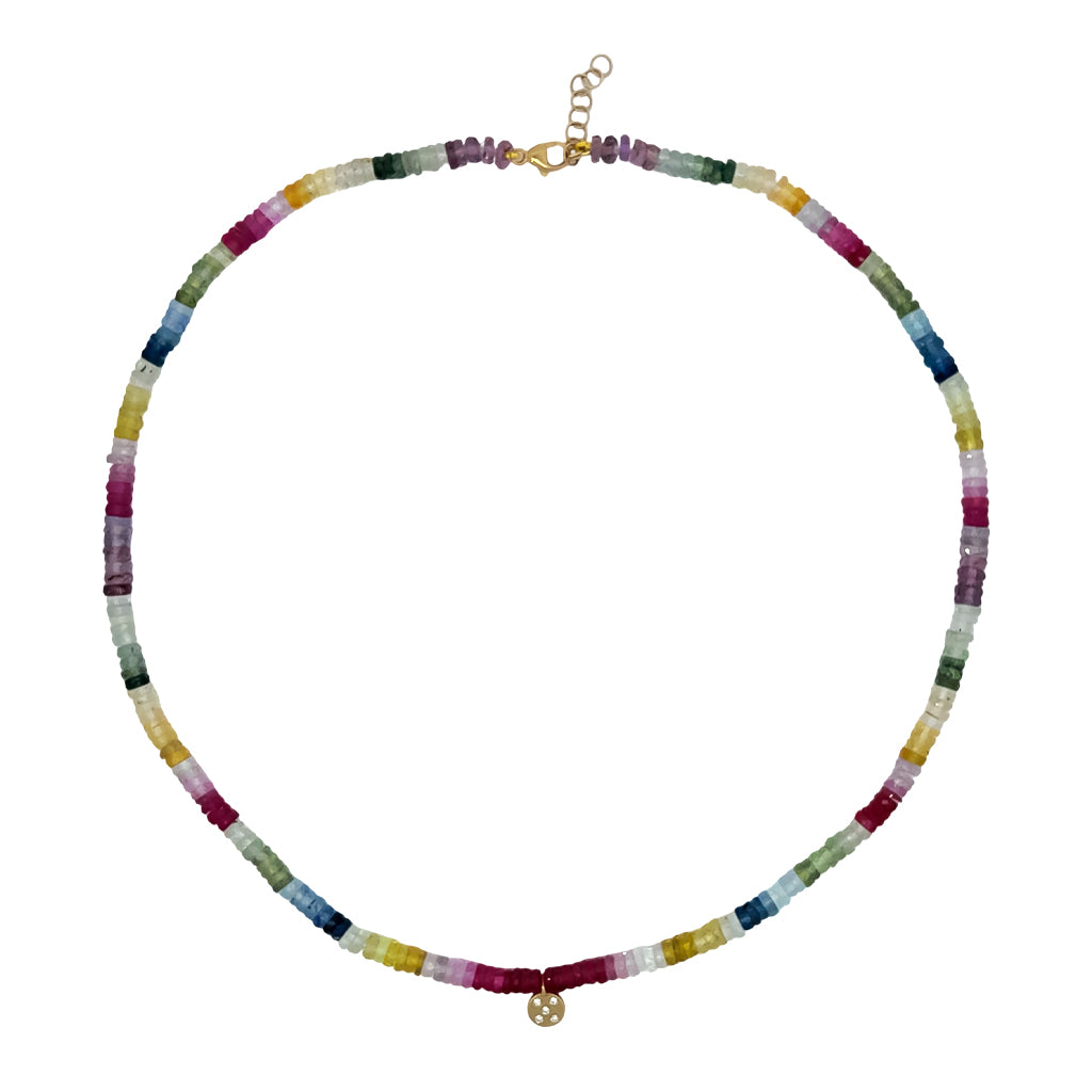 Rainbow Sapphire Necklace