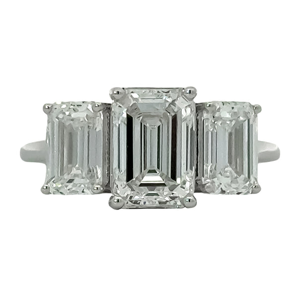 Three Stone Lab Grown Diamond Ring
