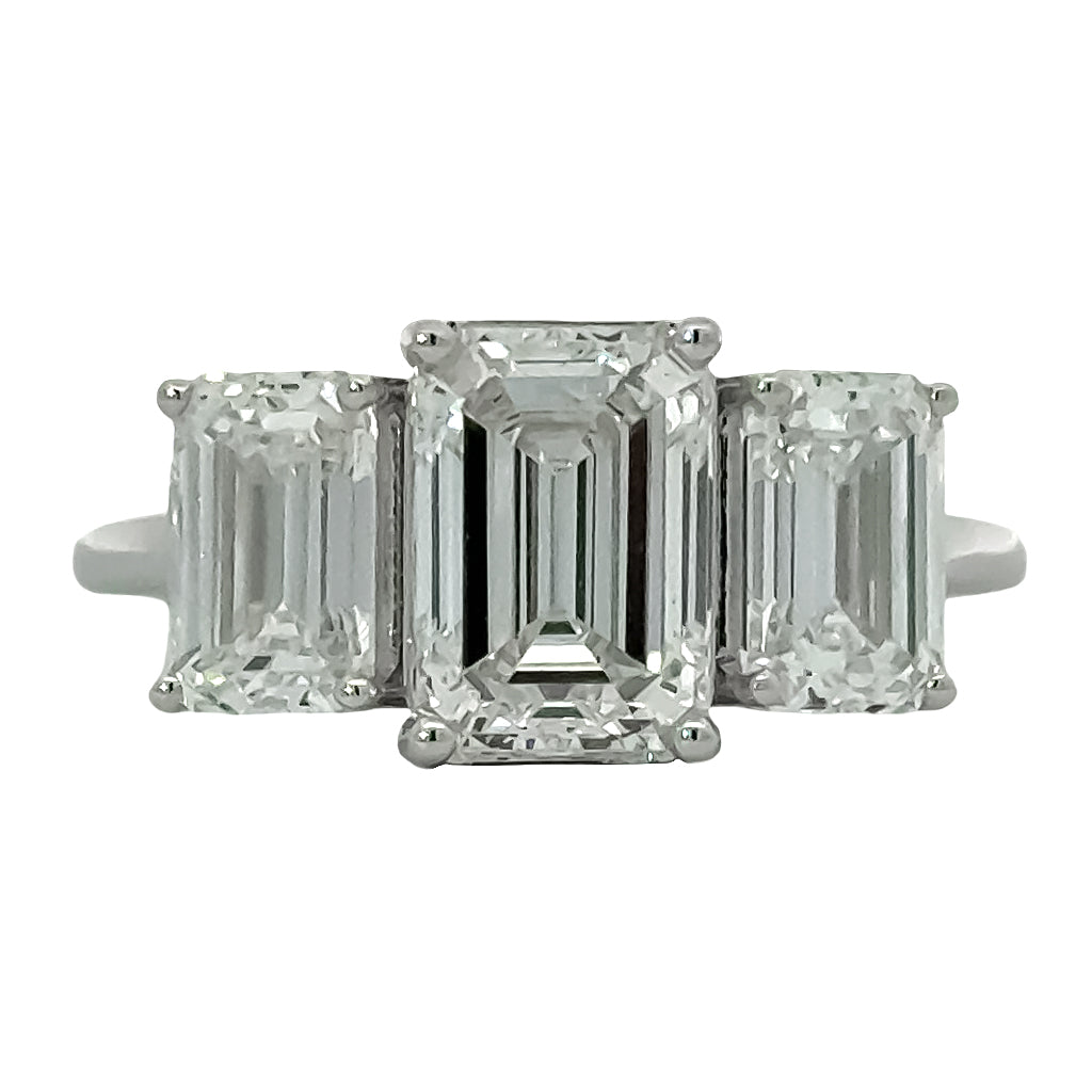 Three Stone Lab Grown Diamond Ring