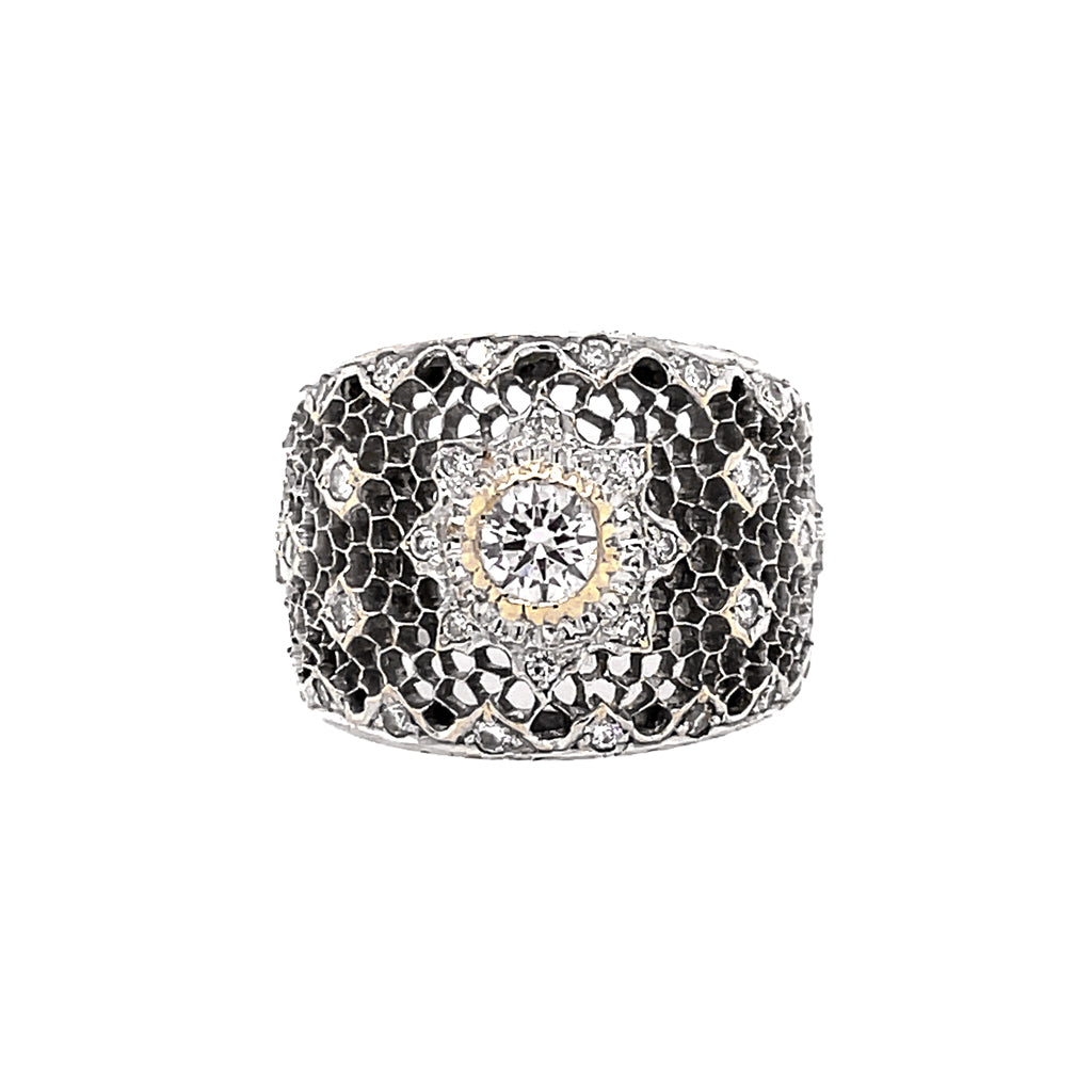 The Vintage Collection <p>Diamond Mesh Ring
