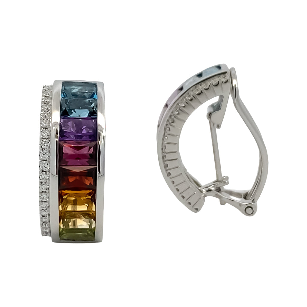 Rainbow Gemstone Earrings