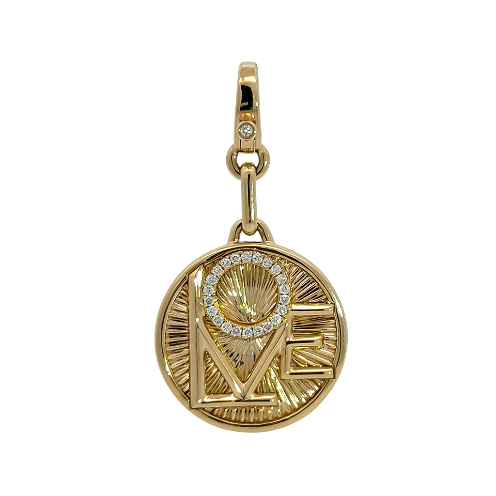 "Love" Disk Charm