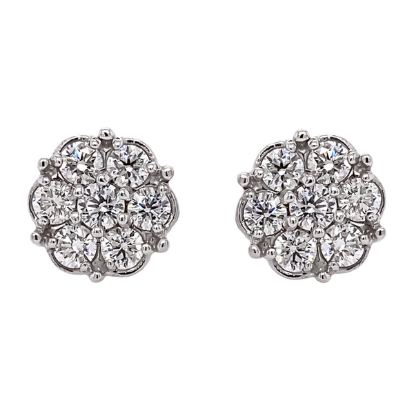 Large Flower Cluster Earrings