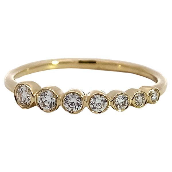 Graduated Diamond Stacking Ring