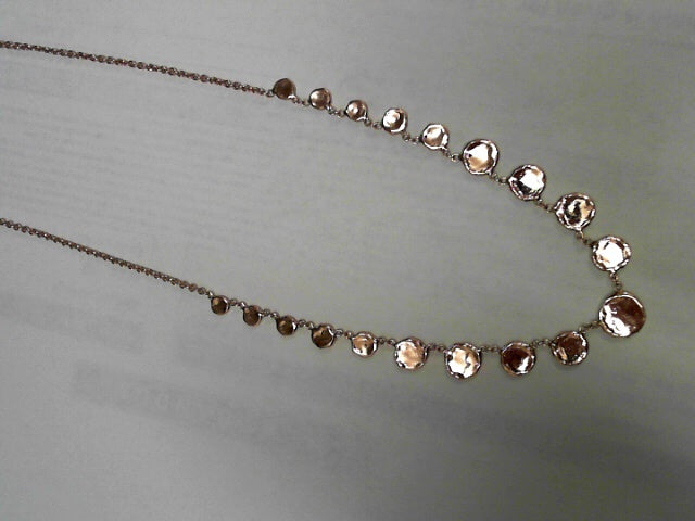 Hammered Disc Necklace