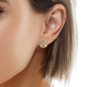 'Lucilla' Round Diamond Earring.