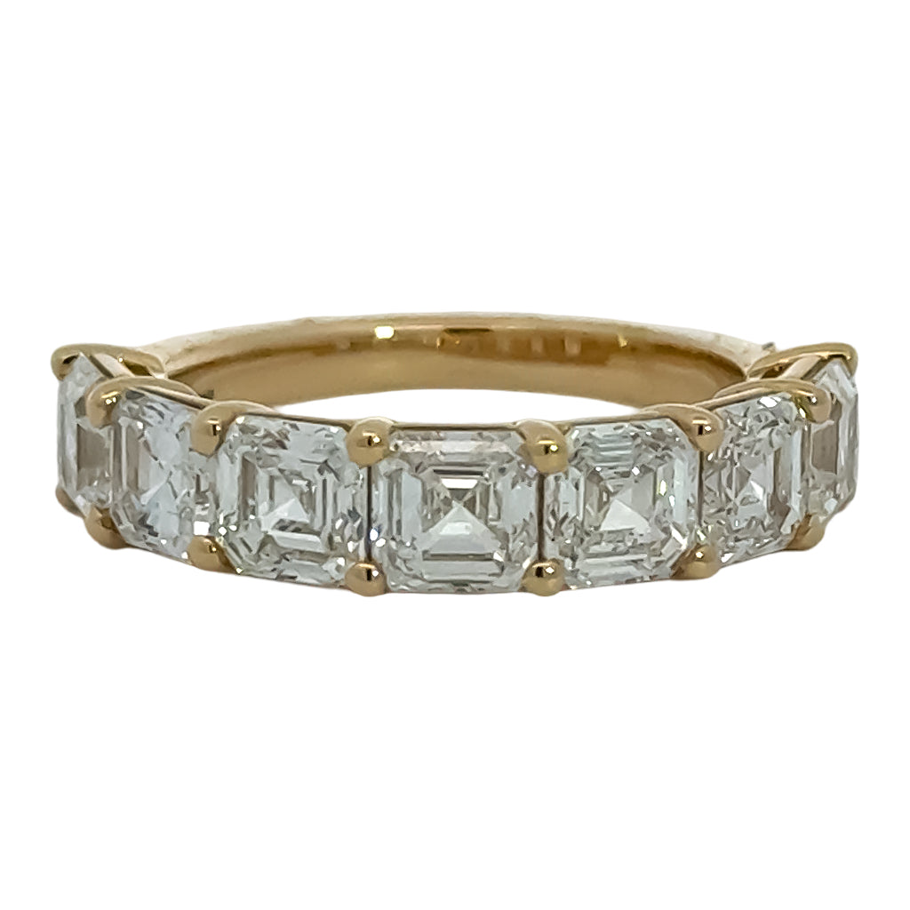 Asscher Cut Lab Grown Diamond Band