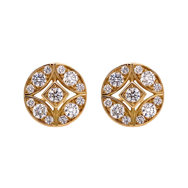 'Lucilla' Round Diamond Earring.