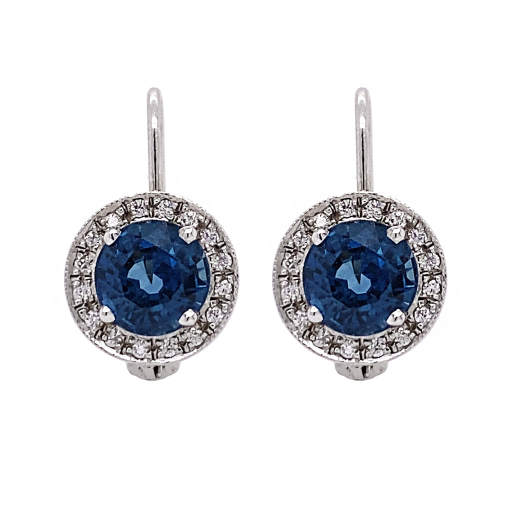Blue Sapphire Earrings