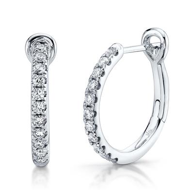 Diamond Huggie Earrings