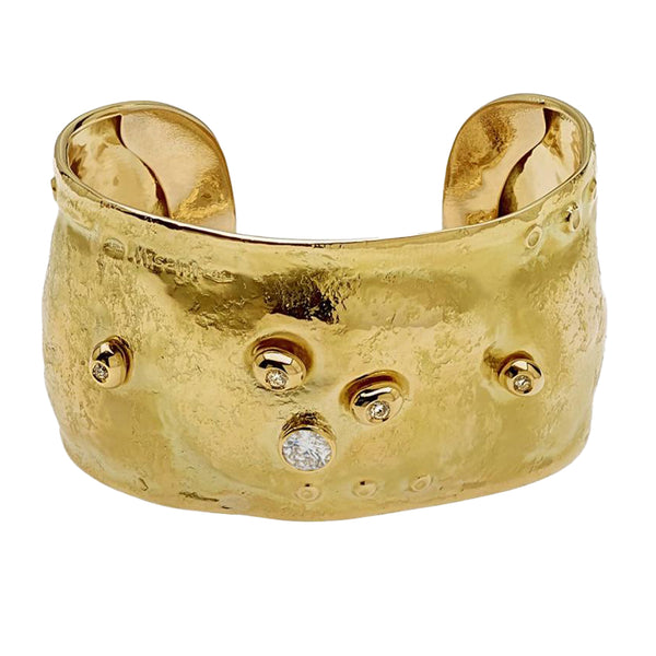 Gold Cuff with Diamonds