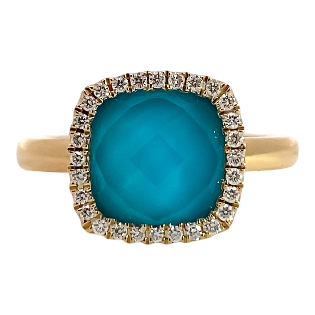 Turquoise Doublet Ring