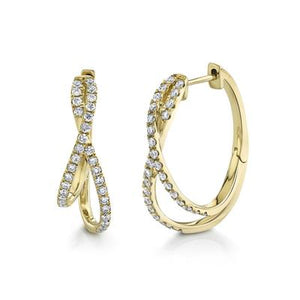 Oval Twisted Hoop Earrings