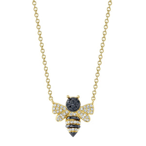 Diamond Bee Necklace