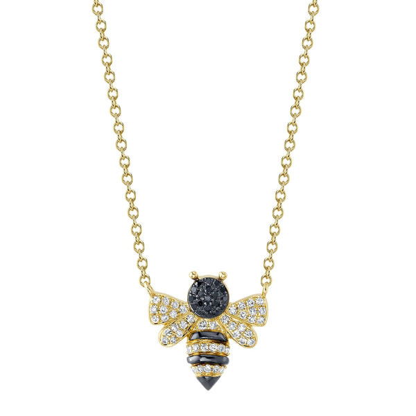 Diamond Bee Necklace