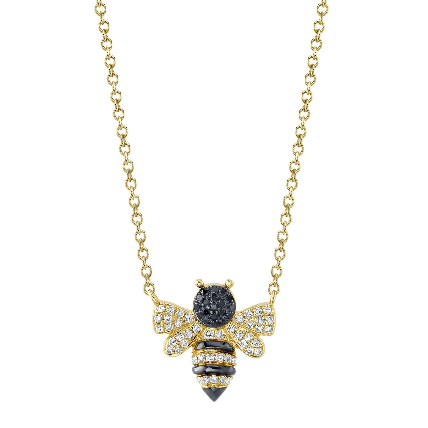 Diamond Bee Necklace