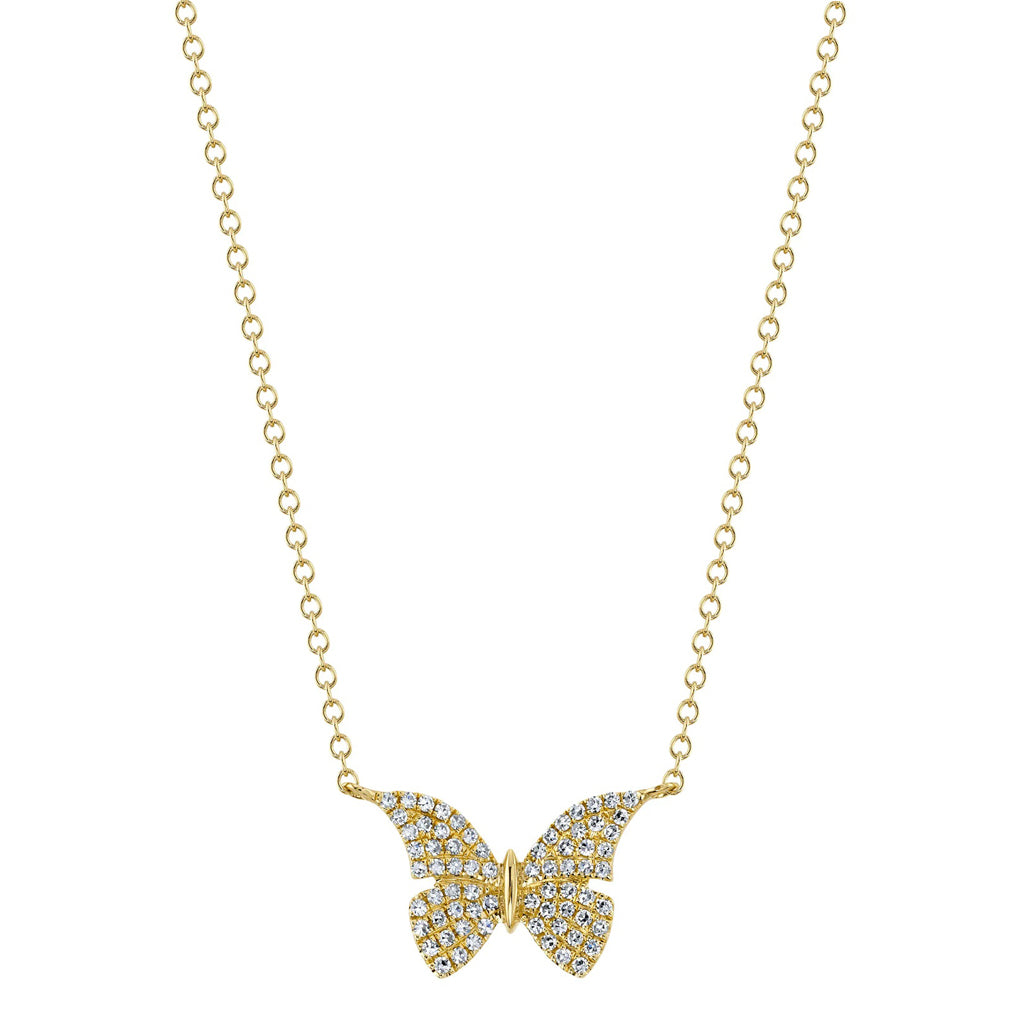 Pave Butterfly Necklace
