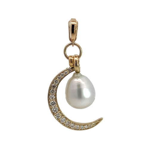 Pearl Moon Charm