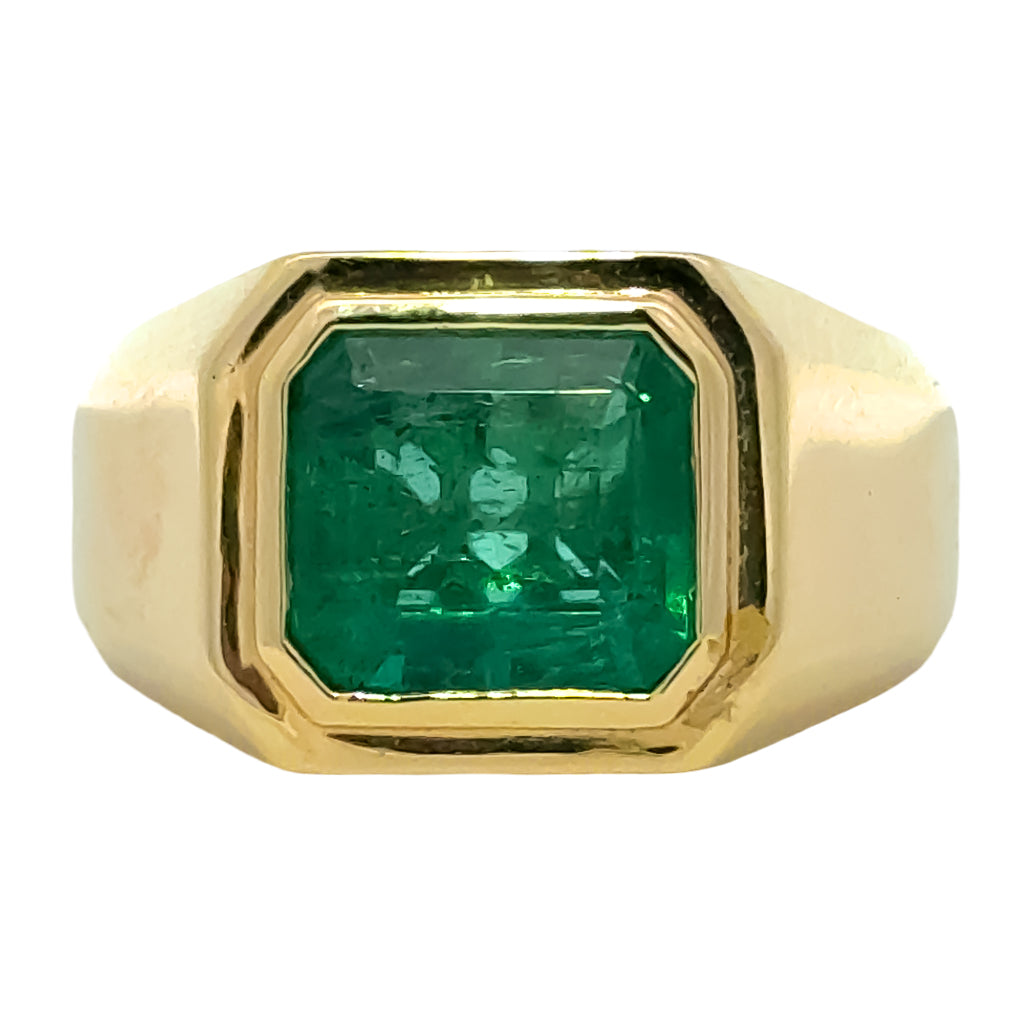 Emerald Signet Ring