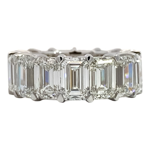 Emerald Cut Lab Grown Diamond Eternity Band