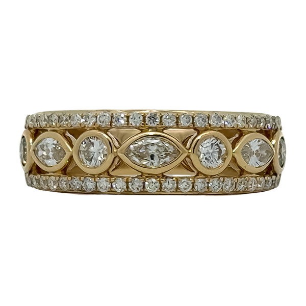 Multi Shape Diamond Band