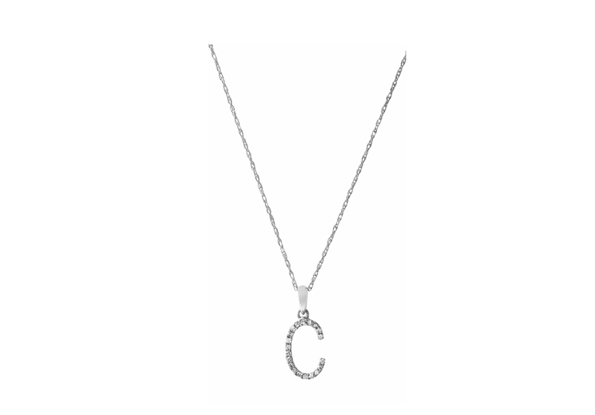 Diamond Initial Necklace