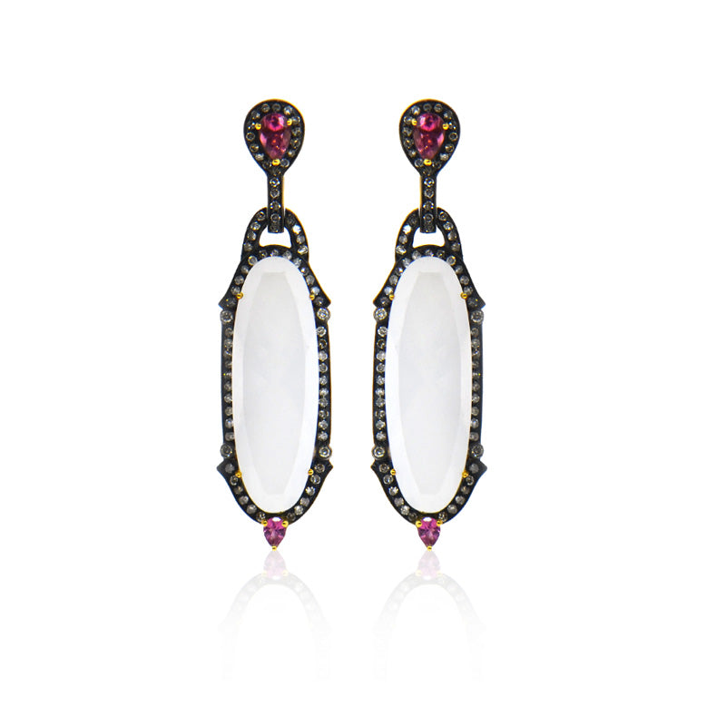 Chalcedony Drop Earrings