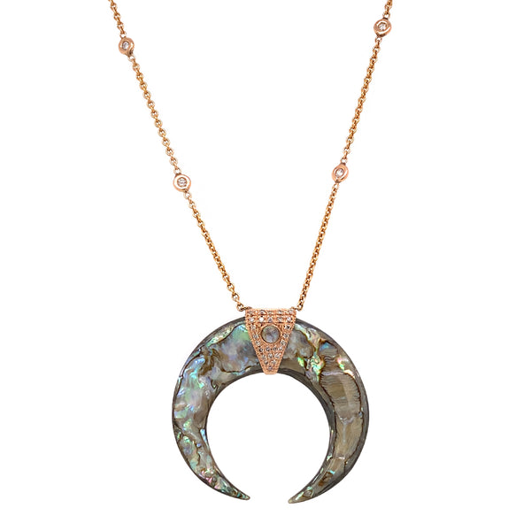 Abalone Horn Necklace