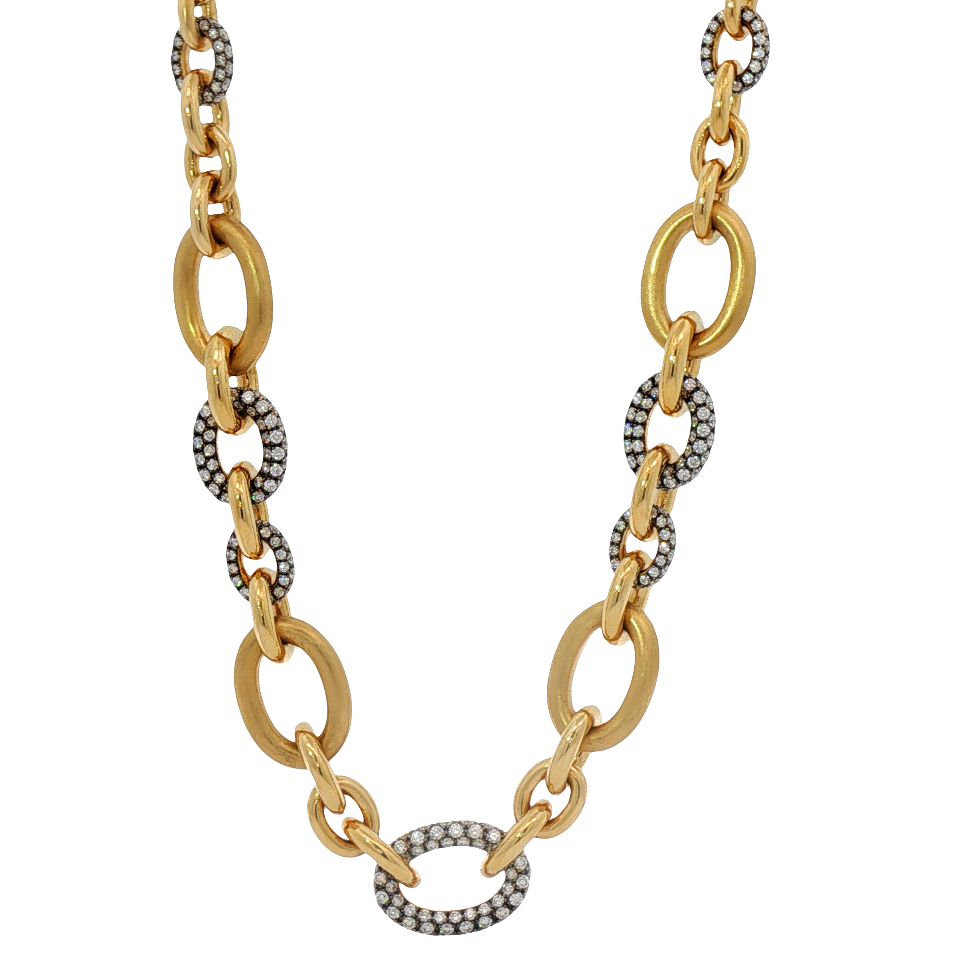 Graduated Oval Rolo Necklace