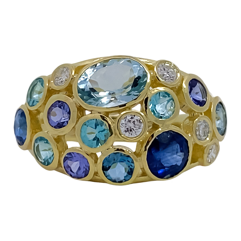 Multi Gemstone Ring
