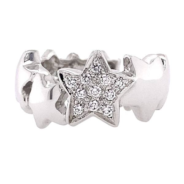 Pave Star Ring