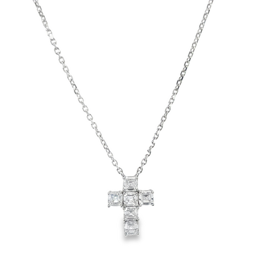 Lab Grown Diamond Cross Necklace