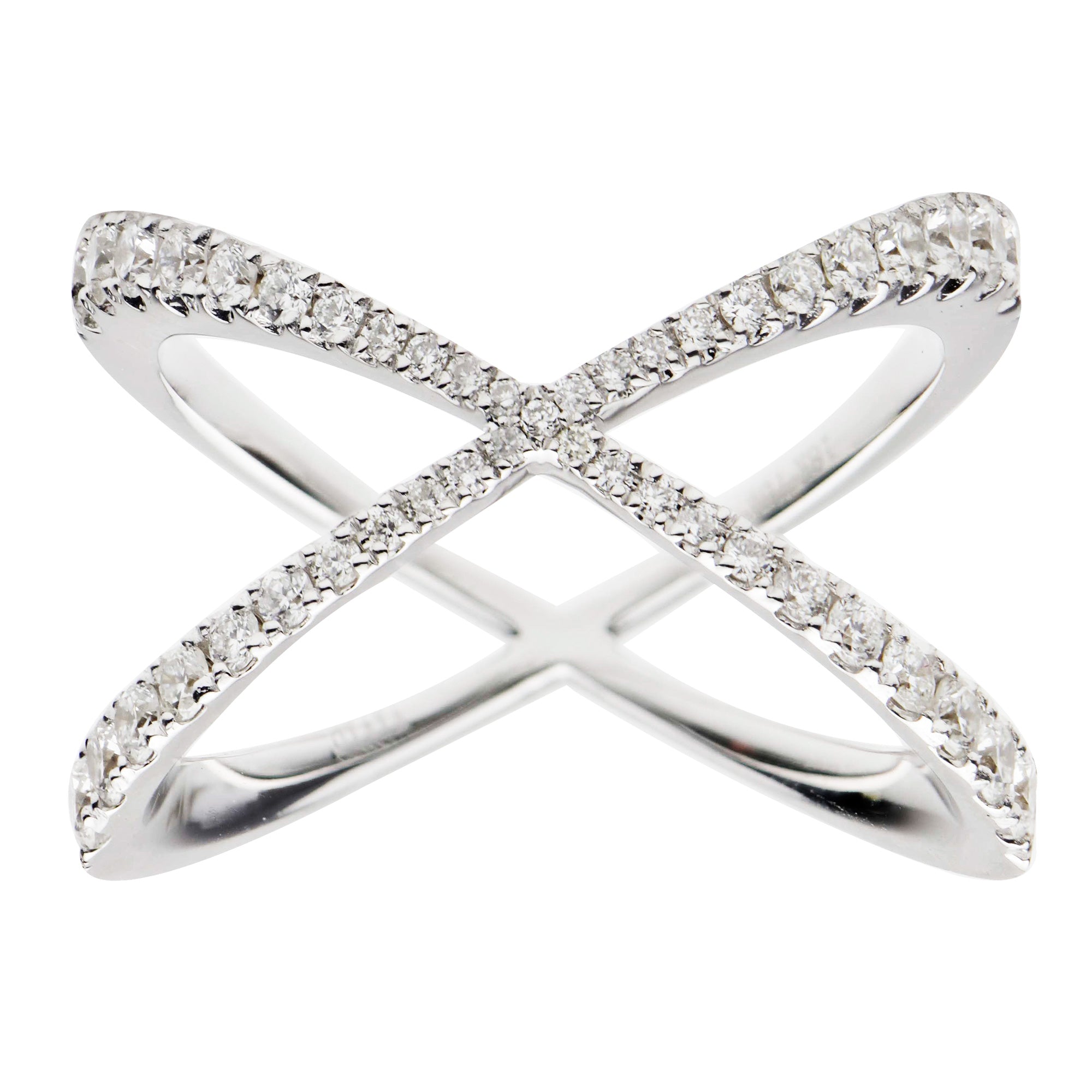 Diamond 'X' Ring