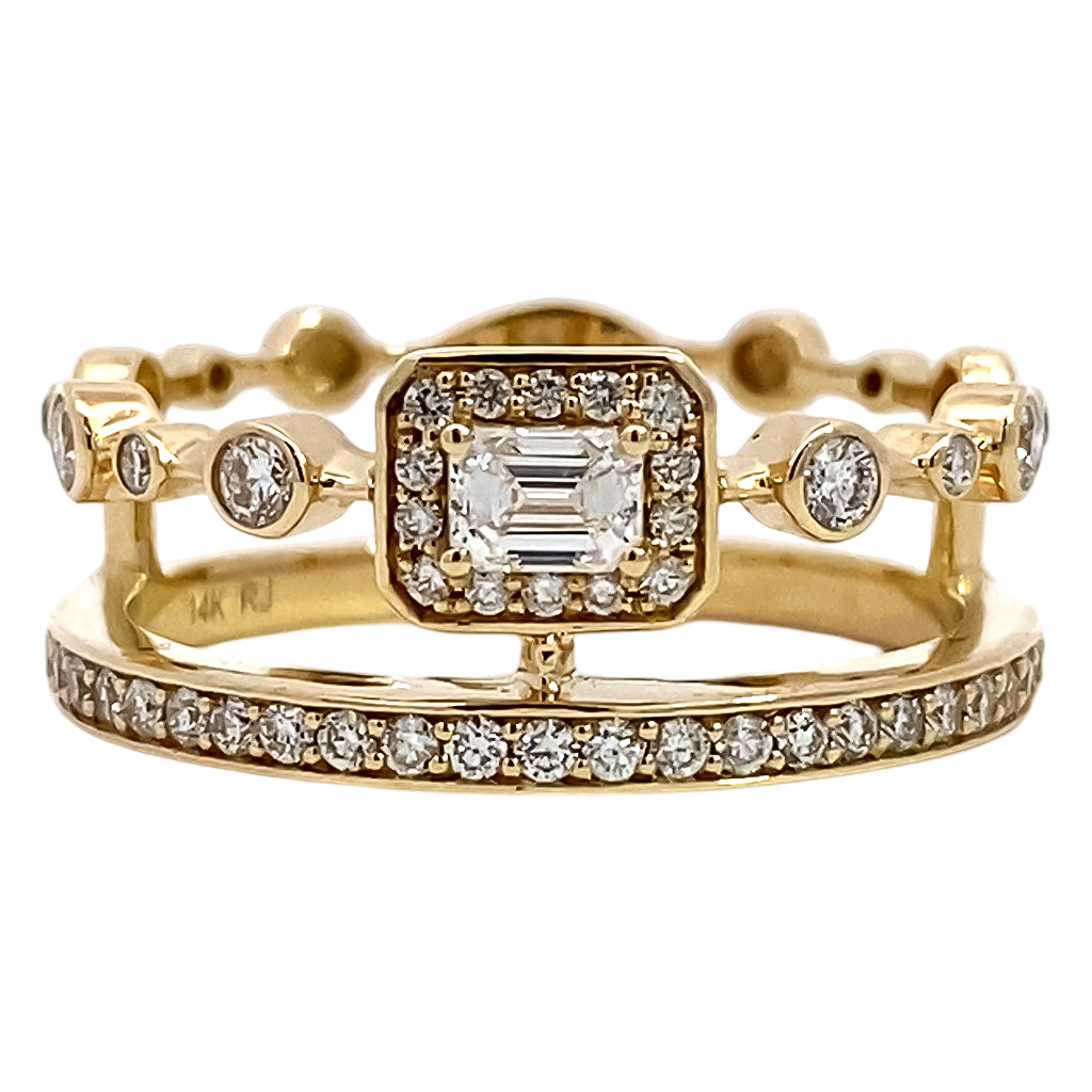 Multi Row Diamond Band