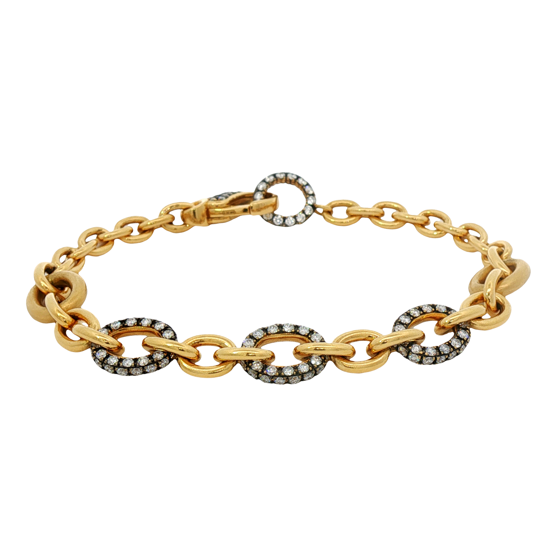 Polished and Satin Rolo Bracelet