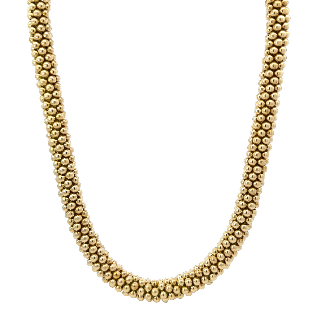 Woven Bead Rope Necklace