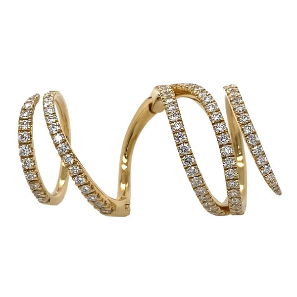 Hinged Diamond Wrap Ring