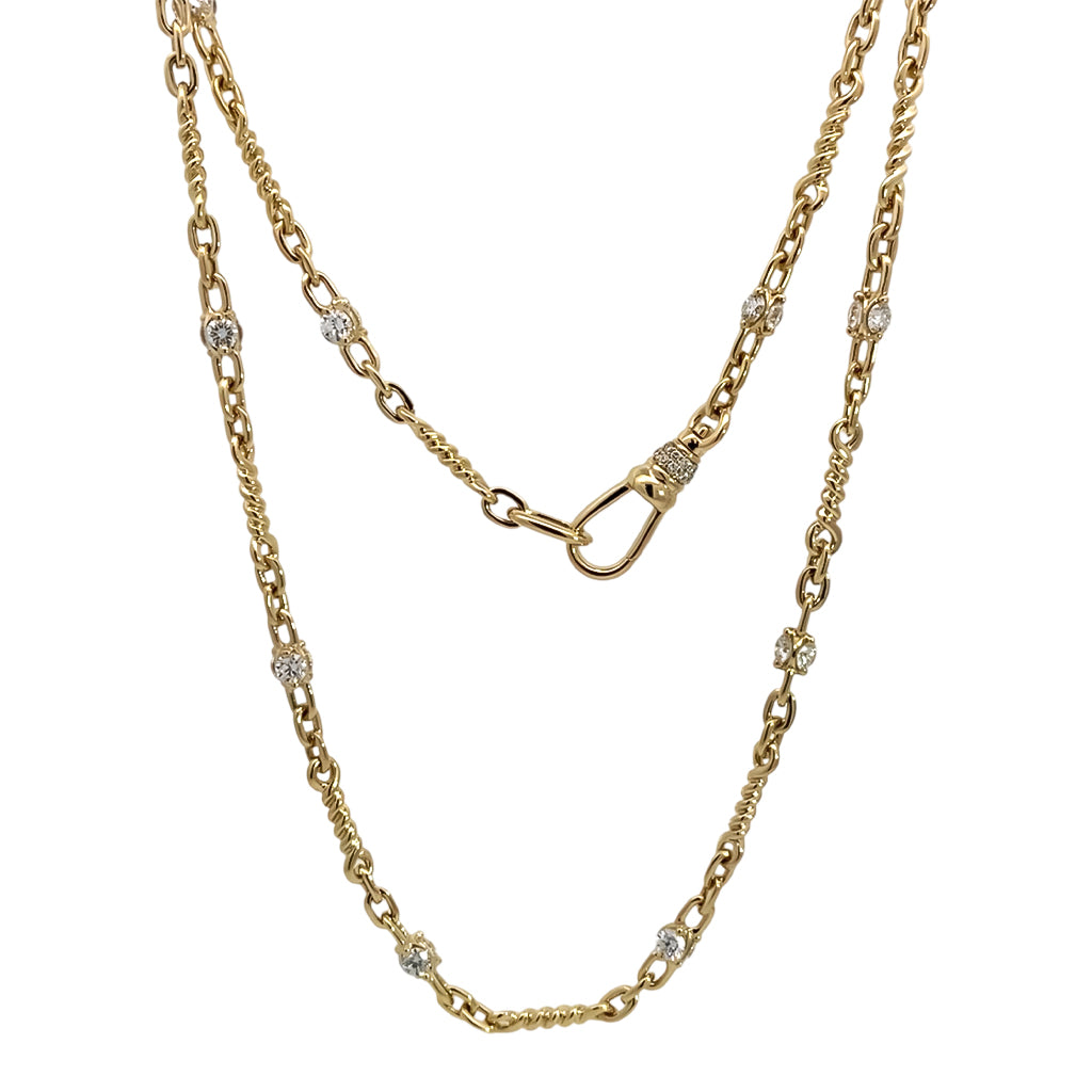 Lab Grown Diamond Station Necklace