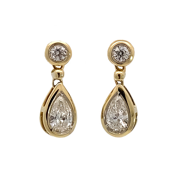 Double Drop Diamond Earrings