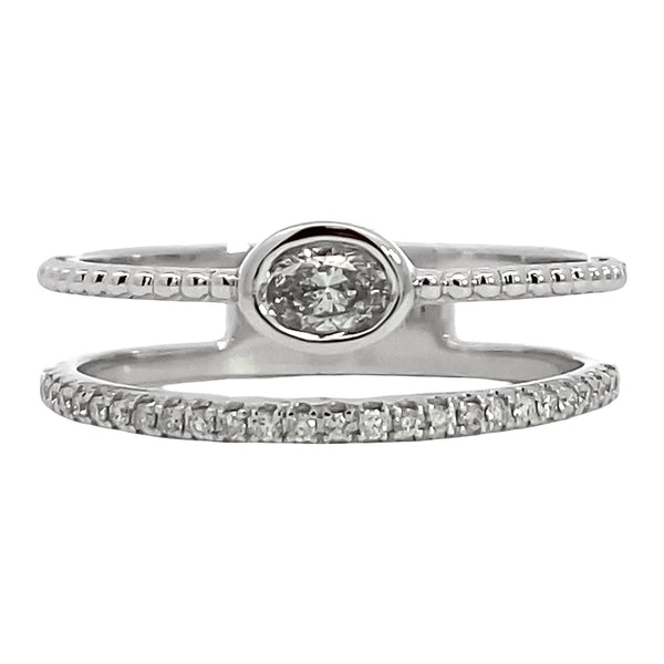 Diamond Double Band Ring