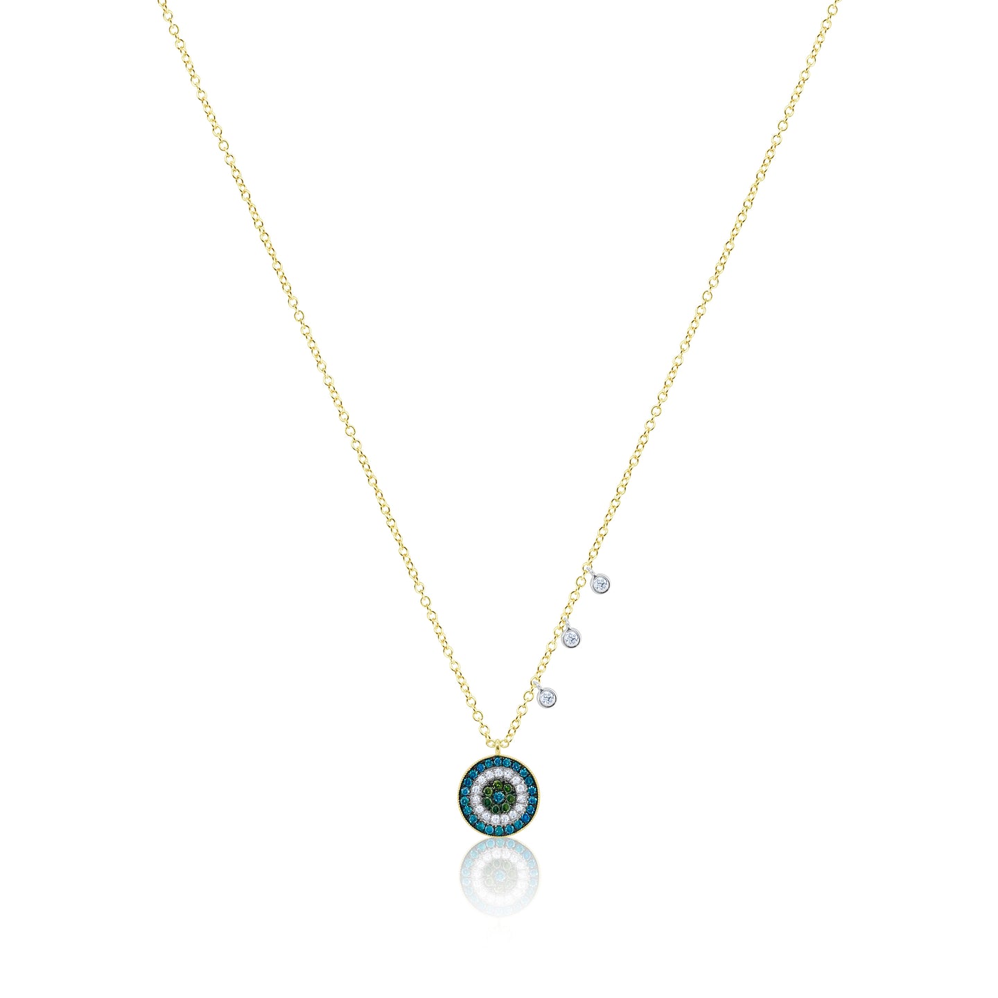 Blue and White Diamond Necklace