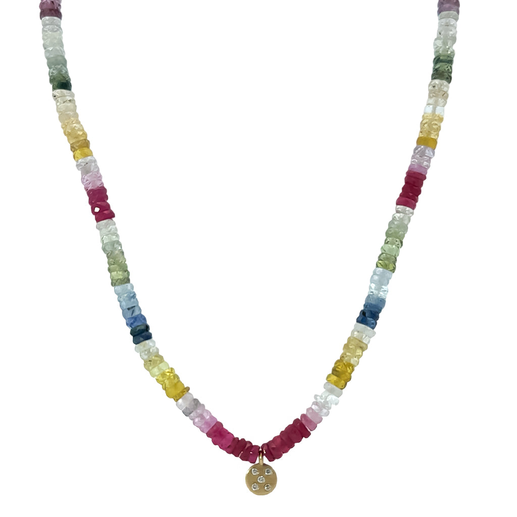 Rainbow Sapphire Necklace