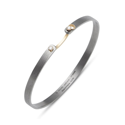 'Hers' Titanium and Diamond Bracelet