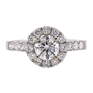 Halo Diamond Engagement Ring