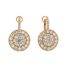 Pave Diamond Disc Earring