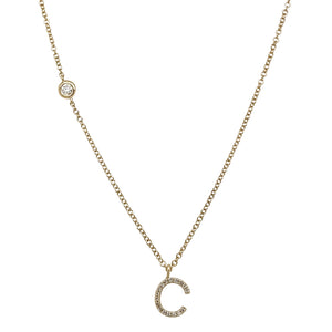 Accented Initial Necklace