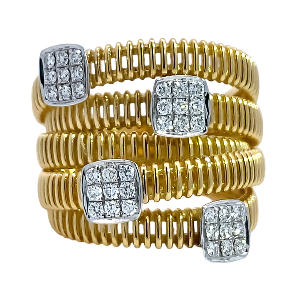 Multi Row Diamond Band